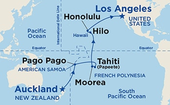 21-Day Hawaii, Tahiti & South Pacific Crossing